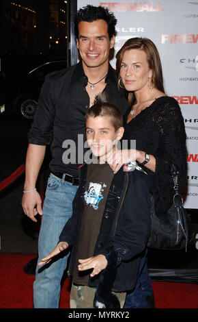 Virginia Madsen with son Jake arriving at the PURSUIT of Happiness ...