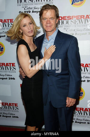 Felicity Huffman and husband Williams H. Macy arriving at the