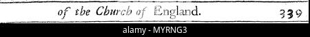 . English: Fleuron from book: An exposition of the thirty-nine articles of the Church of England. Written by Gilbert Bishop of Sarum. 333 An exposition of the thirty-nine articles of the Church of England Fleuron T073705-6 Stock Photo