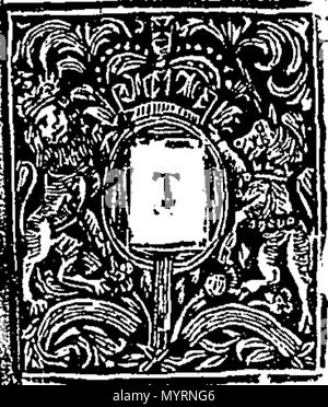 . English: Fleuron from book: An exposition of the thirty-nine articles of the Church of England. Written by Gilbert Bishop of Sarum. 333 An exposition of the thirty-nine articles of the Church of England Fleuron T131237-3 Stock Photo