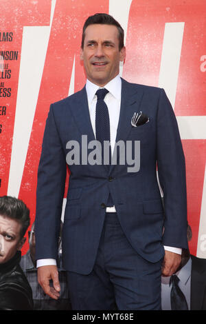Los Angeles, Ca, USA. 7th June, 2018. Jon Hamm at the World premiere of Tag at the Regency Village Theatre in Los Angeles, California on June 7, 2018. Credit: Faye Sadou/Media Punch/Alamy Live News Stock Photo