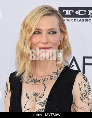 Hollywood, California, USA. 7th June, 2018. Cate Blanchett arrives for the AFI Life Achievement Award Honoring George Clooney at the Dolby theater. Credit: Lisa O'Connor/ZUMA Wire/Alamy Live News Stock Photo