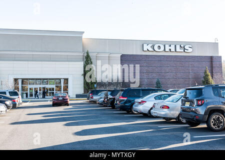 alamy kohl fairfax parking entrance november usa