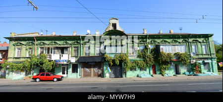 An old building in Odessa, Ukraine. Stock Photo