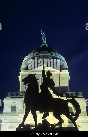 1992 HISTORICAL THOMAS FRANCIS MEAGHER STATUE STATE CAPITOL BUILDING HELENA MONTANA USA Stock Photo