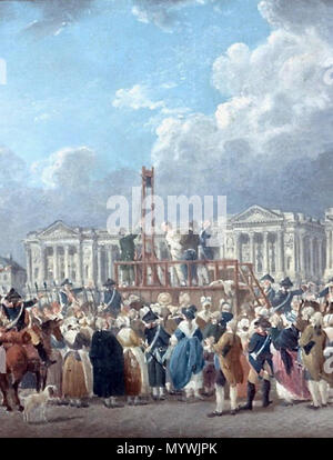 83 Pierre-Antoine Demachy Une exécution capitale, place de Révolution ca. 1793 détail Stock Photo