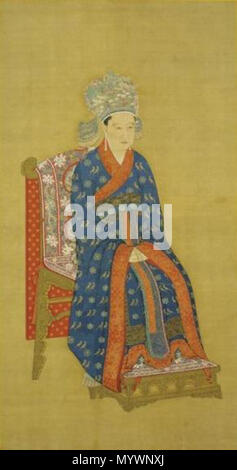 . The Official Imperial Portrait of Song Dynasty's Empresses  . Song Dynasty. Imperial Painter 1 B Song Dynasty D Empress of GuangZong Stock Photo