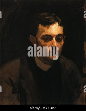 . Français : Portrait d'Albert de Belleroche en 1882 par John Singer Sargent.  . 1882. John Singer Sargent 7 Albert de Belleroche 1882 Stock Photo