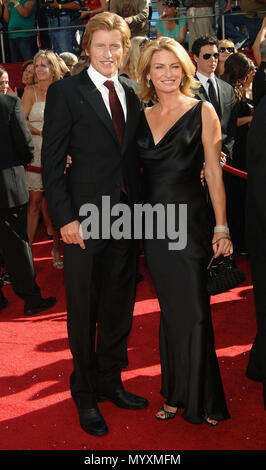 Denis Leary and wife   -  60th Annual Emmys Awards at the Nokia Theatre in Los Angeles  full length eye contact smile LearyDenis wife 49  Event in Hollywood Life - California, Red Carpet Event, USA, Film Industry, Celebrities, Photography, Bestof, Arts Culture and Entertainment, Celebrities fashion, Best of, Hollywood Life, Event in Hollywood Life - California, Red Carpet and backstage, Music celebrities, Topix, Couple, family ( husband and wife ) and kids- Children, brothers and sisters inquiry tsuni@Gamma-USA.com, Credit Tsuni / USA, 2006 to 2009 Stock Photo