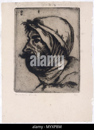 .  Deutsch: Araber . 1923 45 Hermann Struck Grafik JMBerlin 2000 341 1 Stock Photo