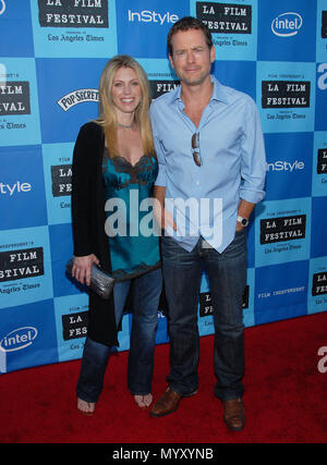 Greg Kinear and wife Helen arriving at the LITTLE MISS SUNSHINE at the ...