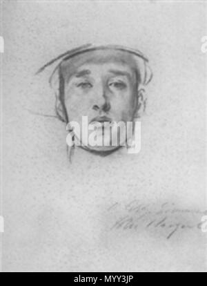 .  Français : Croquis de William Simmons par John Singer Sargent (1911), dessin au crayon, 61,5 x 47 cm. Collection particulière.  . 1911 55 John-singer-sargent-portrait-sketch-of-william-simmonds Stock Photo