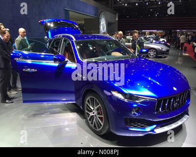 Paris,France. 29th September, 2016. World premier of Maserati Levante Luxury SUV at Paris Motor Show Credit:  highbrow / StockimoNews/Alamy Live News Stock Photo