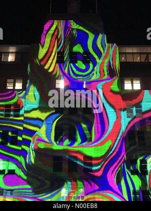 Shop 22/George St, The Rocks NSW, Australia. 25th May, 2017. Vivid Sydney Lights Festival Circular Quay Media Preview. The light festival is set to run from the 26th of May to the 17th of June. Credit: mjmediabox/StockimoNews/Alamy Live News Stock Photo