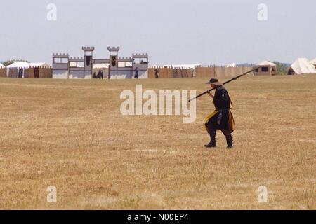 Vetralla, Italy. 1st June, 2017. battle for the legis, italian greatest living action role playing, with 1300 participants Credit: Red On/StockimoNews/Alamy Live News Stock Photo