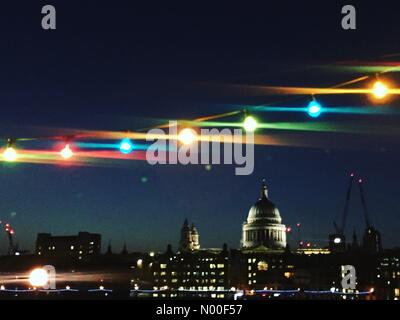 London, UK. 16th June, 2017. 17th of June, beautiful and warm summer night in the central London, little by little life is returning back to normal after all the devastation and hardship the city has experienced recently. Credit: Julija/StockimoNews/Alamy Live News Stock Photo