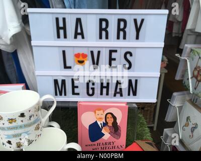 London, UK. 11th May, 2018. Royal Wedding Merchandising, London UK Credit: amer ghazzal/StockimoNews/Alamy Live News Stock Photo