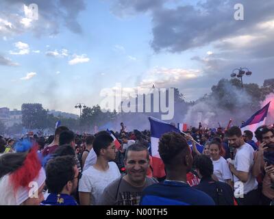 75008 Paris-8E-Arrondissement, France. 15th July, 2018. France Paris celebration World Cup of football Credit: Vanya Bovajo/StockimoNews/Alamy Live News Stock Photo