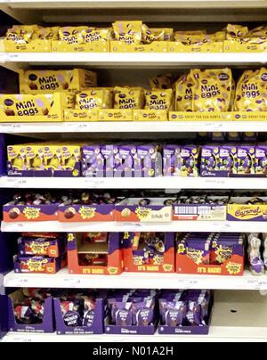 Exeter, Devon, UK. 1 January, 2023. Easter items already on sale at Sainsbury's, Exeter, Devon, UK. 1 January, 2023. Credit nidpor Credit: nidpor/StockimoNews/Alamy Live News Stock Photo