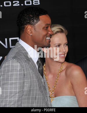 Will Smith, Charlize Theron   -  Hancock LA premiere at the Chinese Theatre In Los Angeles.  Three quarters smileSmithWill TheronCharlize 67  Event in Hollywood Life - California, Red Carpet Event, USA, Film Industry, Celebrities, Photography, Bestof, Arts Culture and Entertainment, Celebrities fashion, Best of, Hollywood Life, Event in Hollywood Life - California, Red Carpet and backstage, Music celebrities, Topix, Couple, family ( husband and wife ) and kids- Children, brothers and sisters inquiry tsuni@Gamma-USA.com, Credit Tsuni / USA, 2006 to 2009 Stock Photo