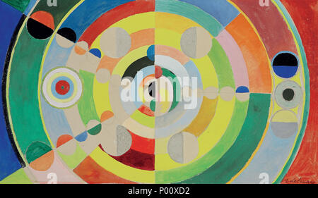.  English: Relief-disques. Signed 'r. delaunay', gouache and sand over pencil on board, image size: 55.2 x 96.8 cm  . Disc-Relief . 1936 89 Robert Delaunay Relief-disques 1936