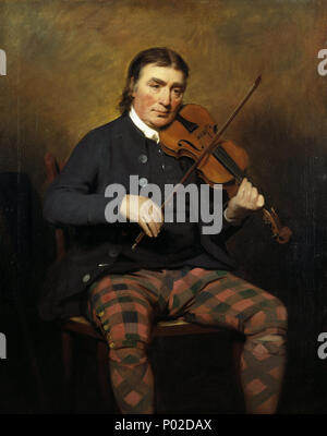 . Niel Gow, 1727 - 1807. Violinist and composer . 1787 19 Sir Henry Raeburn - Niel Gow, 1727 - 1807. Violinist and composer - Google Art Project Stock Photo
