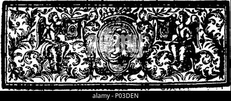 . English: Fleuron from book: A caveat to Britons: being the history of Fieschi's conspiracy against the state of Genoa. Translated from the Italian of Signor Mascardi. To which is prefix'd, a preface, shewing the reasons of its present publication. 34 A caveat to Britons- being the history of Fieschi's conspiracy against the state of Genoa Fleuron T096577-2 Stock Photo