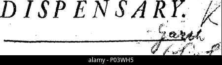 . English: Fleuron from book: A compleat key to The dispensary. 63 A compleat key to The dispensary. Fleuron T031014-2 Stock Photo