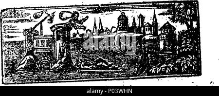 . English: Fleuron from book: A compleat key to The dispensary. 63 A compleat key to The dispensary. Fleuron T031014-8 Stock Photo