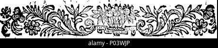 . English: Fleuron from book: A compleat key to the Dunciad. 63 A compleat key to the Dunciad. Fleuron T084887-5 Stock Photo