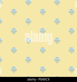 Seamless pattern with jellyfish. Stock Vector