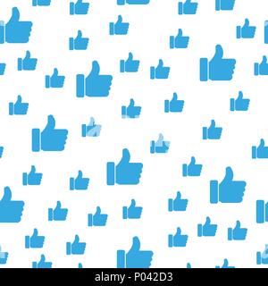 Seamless background with hands and finger icons for your design Stock Vector