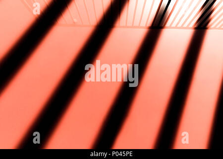 reflex on water with trash items on it Stock Photo