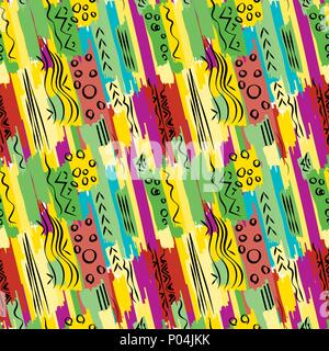 Seamless repeating striped colored background of colors Stock Vector