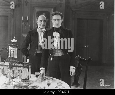 Original Film Title: DR. JEKYLL AND MR. HYDE.  English Title: DR. JEKYLL AND MR. HYDE.  Film Director: JOHN S. ROBERTSON.  Year: 1920.  Stars: JOHN BARRYMORE. Credit: PARAMOUNT PICTURES / Album Stock Photo