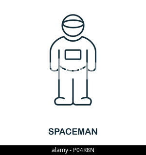 Spacemen icon. Flat style icon design. UI. Illustration of spacemen icon. Pictogram isolated on white. Ready to use in web design, apps, software, print. Stock Photo