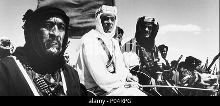 ANTHONY QUINN, PETER O'TOOLE, OMAR SHARIF, LAWRENCE OF ARABIA, 1962 ...