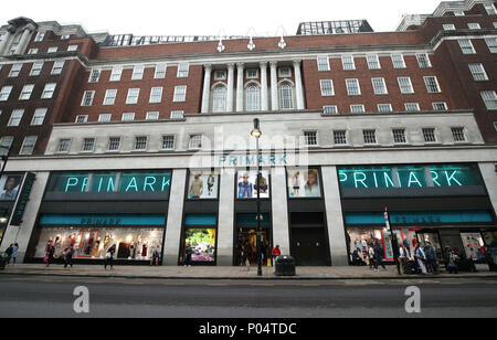 A branch of Primark on Oxford Street, central London. Stock Photo