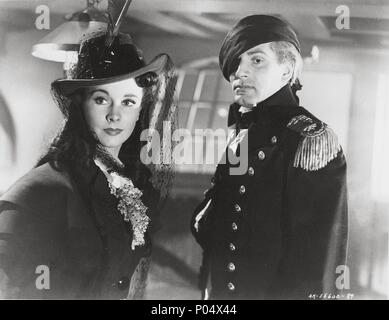 Original Film Title: THAT HAMILTON WOMAN.  English Title: THAT HAMILTON WOMAN.  Film Director: ALEXANDER KORDA.  Year: 1941.  Stars: HORATIO NELSON; VIVIEN LEIGH; LAURENCE OLIVIER. Credit: KORDA/UNITED ARTISTS / Album Stock Photo