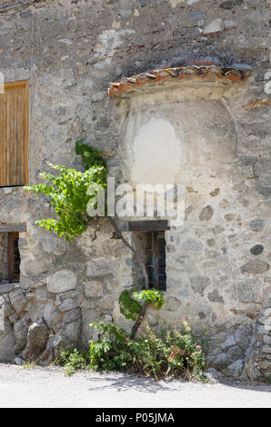 Little village of Eus, one of the most beautiful villages of France Stock Photo