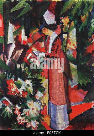 . ������ܧڧ�: ��. ���ѧܧ�. �����ԧ�ݧܧ� �� ��ӧ֧�ѧ�  . 1910s. Unknown 94 Spaziergang-in-Blumen Stock Photo