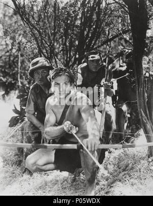 Original Film Title: TARZAN AND THE SHE-DEVIL.  English Title: TARZAN AND THE SHE-DEVIL.  Film Director: KURT NEUMANN.  Year: 1953.  Stars: LEX BARKER. Credit: RKO / Album Stock Photo