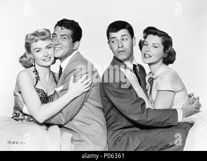 THE CADDY 1953 Paramount film with Dean Martin at left and Jerry Lewis ...