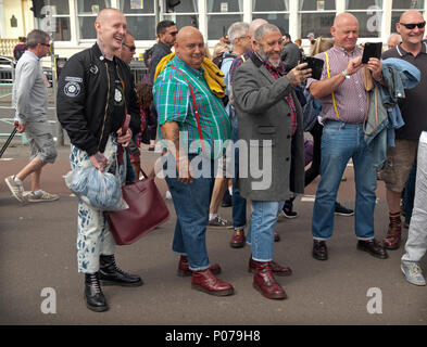 Skinheads in Brighton Stock Photo