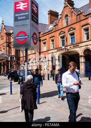 Marylebone Railway Station, City of Westminster, London, UK,GB. Stock Photo