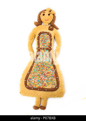 Typical Easter cake in the shape of woman Stock Photo