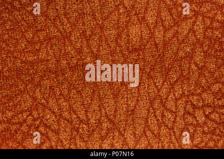 Saturated fabric texture in lush orange colour. Stock Photo