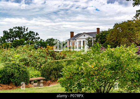 Boone Hall Plantation, Main House, Wedding Venue, South Carolina, Mount Pleasant Stock Photo