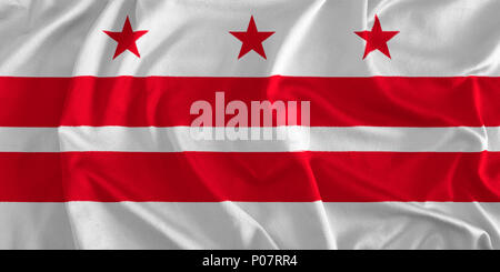 Flag of the District of Columbia, Nation's Capital Stock Photo