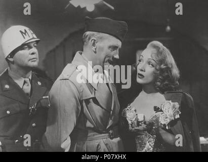 Original Film Title: A FOREIGN AFFAIR.  English Title: A FOREIGN AFFAIR.  Film Director: BILLY WILDER.  Year: 1948.  Stars: MARLENE DIETRICH; MILLARD MITCHELL. Credit: PARAMOUNT PICTURES / Album Stock Photo